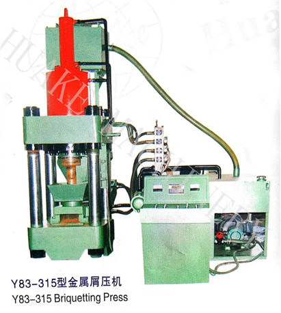 Y83-500 mitraille hydraulique Chips Briqueting Press 2