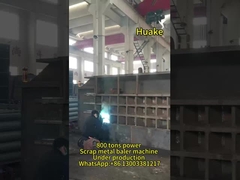 PLC contrôle de recyclage des métaux machine à baliser automatique 800Tons puissance 700 * 700mm