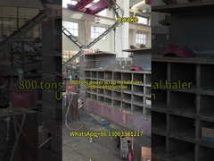 machine de presse à balles de ferraille d'acier de 800 tonnes de puissance machine de presse à faisceau de ferraille lourde